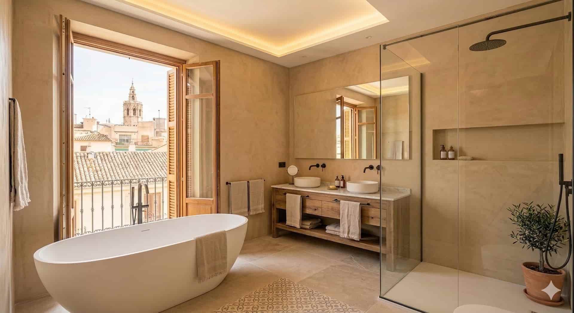 Reforma de baño en Valencia con acabados modernos