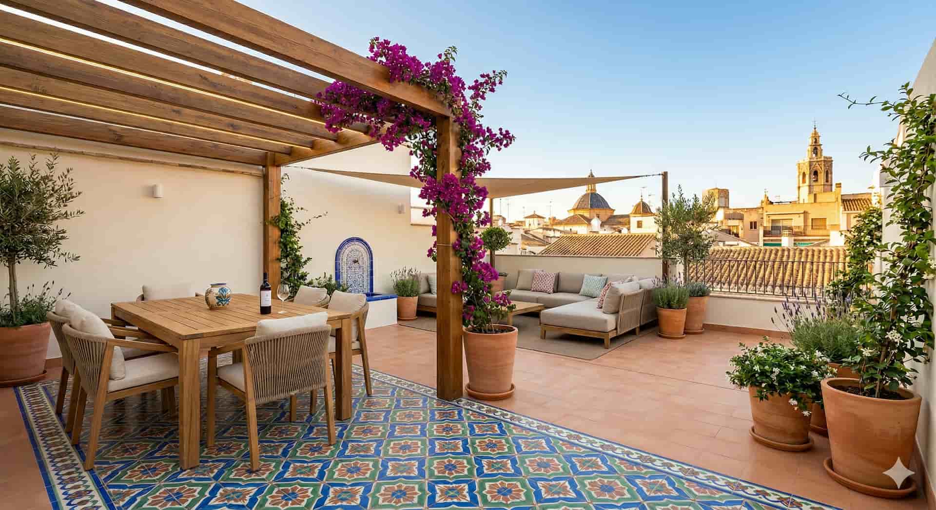 Reforma de terraza en Valencia con mejora de suelos e impermeabilización